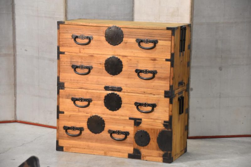 Antique Japanese Clothing Chest on Chest Width:960mm - Image 2