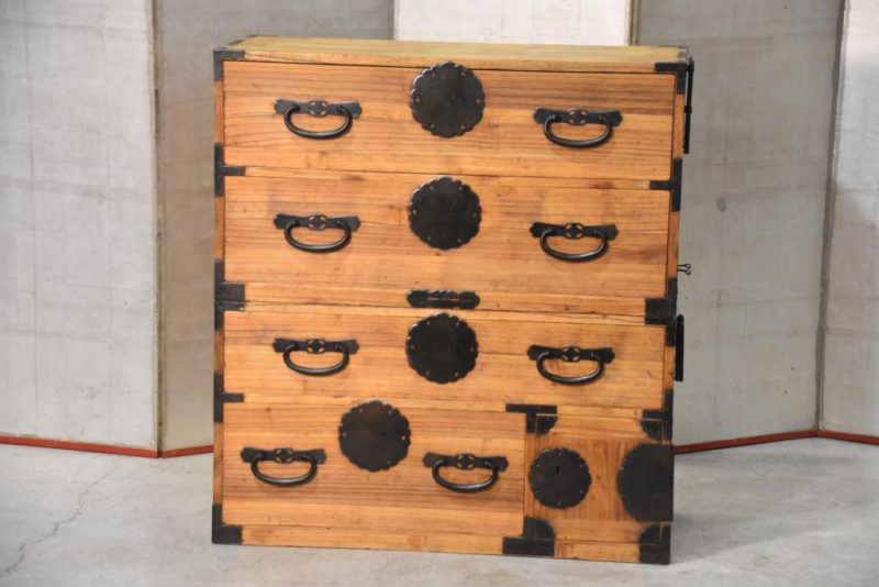 Antique Japanese Clothing Chest on Chest Width:960mm - Image 14