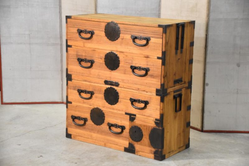 Antique Japanese Clothing Chest on Chest Width:960mm - Image 13