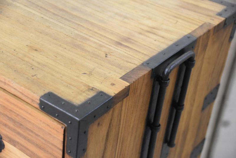 Antique Japanese Clothing Chest on Chest Width:960mm - Image 9