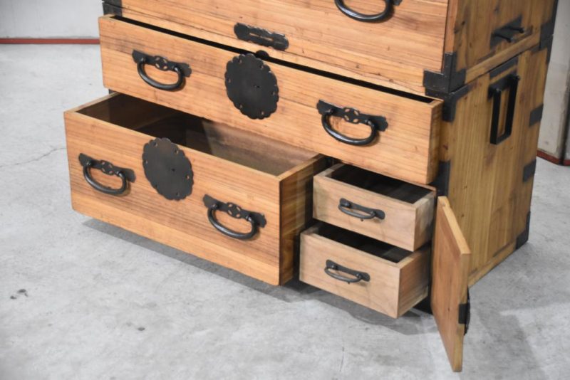 Antique Japanese Clothing Chest on Chest Width:960mm - Image 7