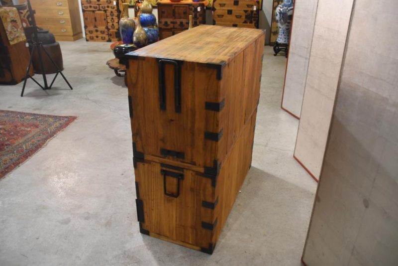 Antique Japanese Clothing Chest on Chest Width:960mm - Image 5