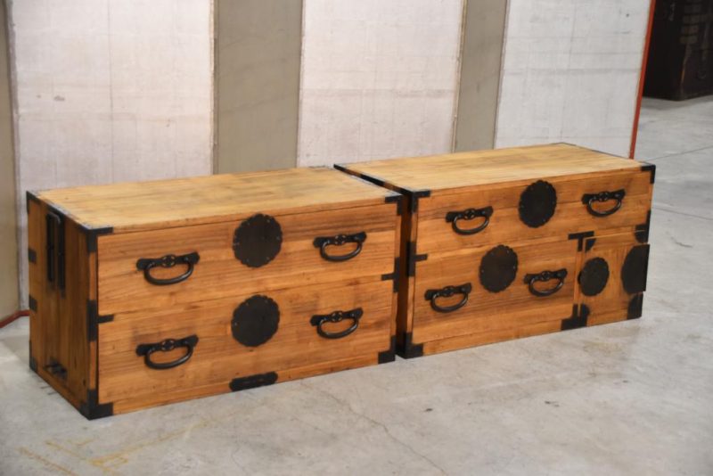 Antique Japanese Clothing Chest on Chest Width:960mm - Image 3
