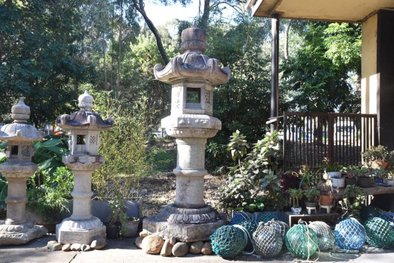Antique Granite Garden Lantern Height:3400mm