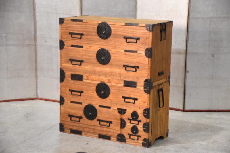 Antique Japanese Clothing Chest on Chest Width:915mm