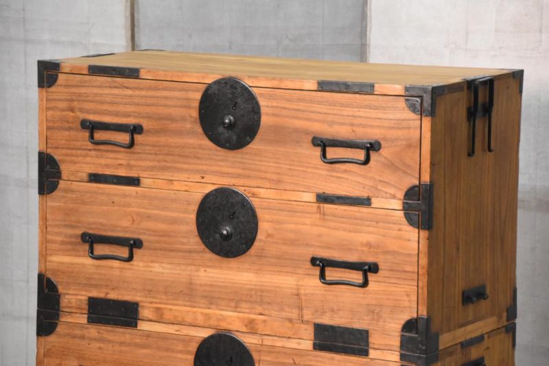 Antique Japanese Clothing Chest on Chest Width:915mm - Image 2