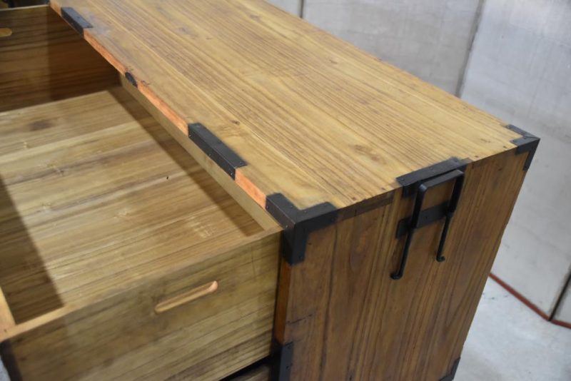 Antique Japanese Clothing Chest on Chest Width:915mm - Image 8