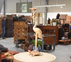 Bronze Crane and Turtle Candle Stands