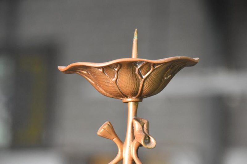 Bronze Crane and Turtle Candle Stands - Image 6