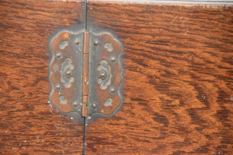 Japanese Burled Elm Sewing Box - Image 11