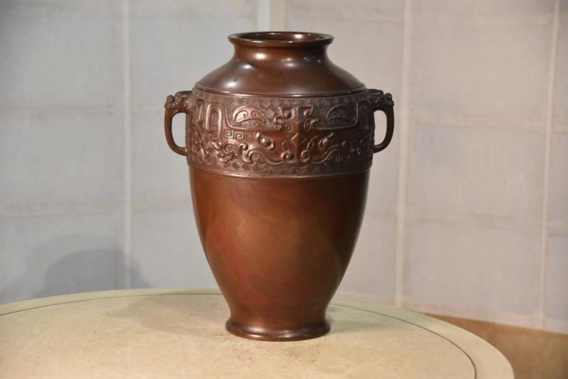 Japanese Bronze Vase