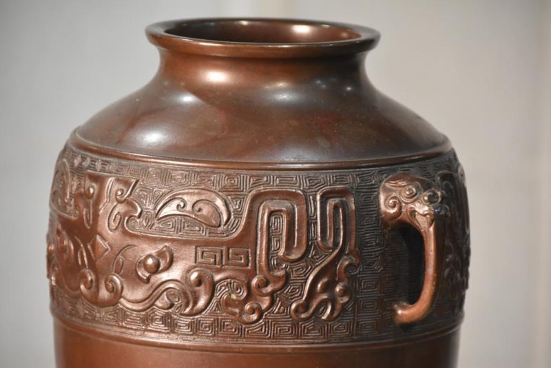 Japanese Bronze Vase - Image 9