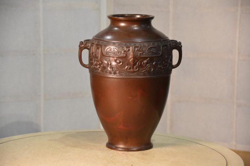Japanese Bronze Vase - Image 7