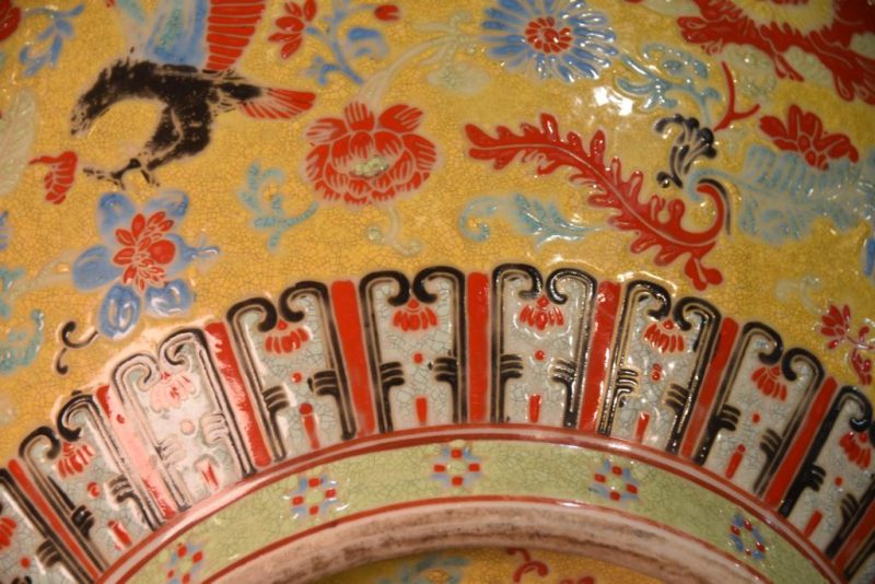 Large Vintage Chinese Porcelain Punch Bowl - Image 14