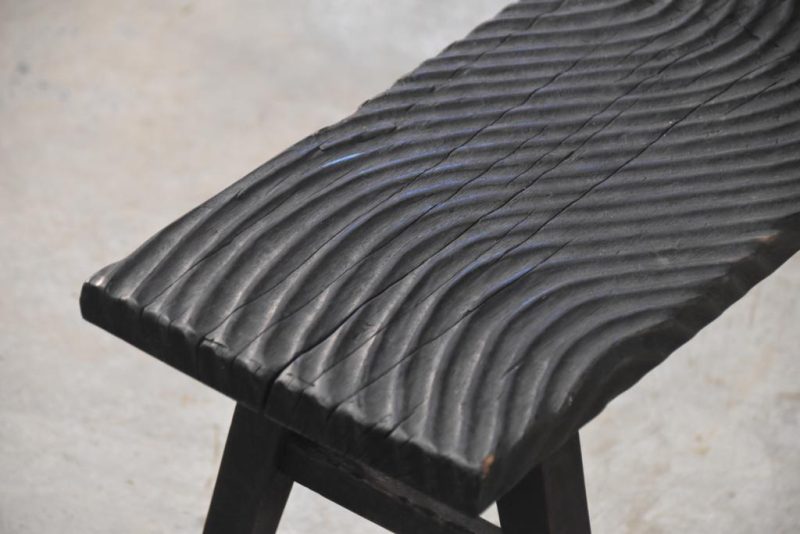 Filipino Wooden Wave Bench Width:1220mm - Image 7