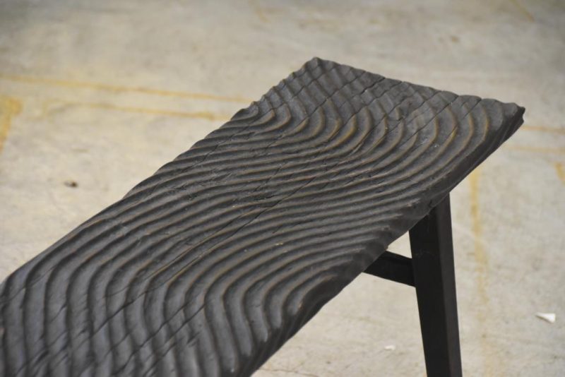 Filipino Wooden Wave Bench Width:1220mm - Image 5