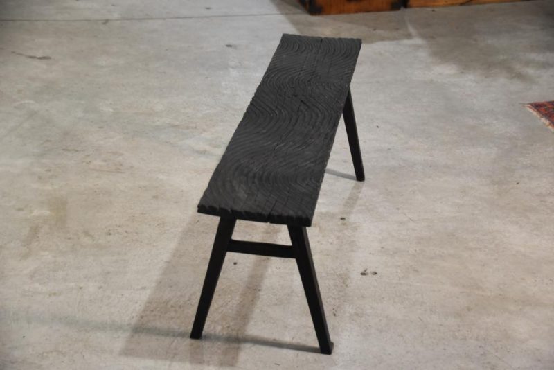 Filipino Wooden Wave Bench Width:1220mm - Image 4