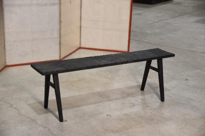 Filipino Wooden Wave Bench Width:1220mm - Image 3