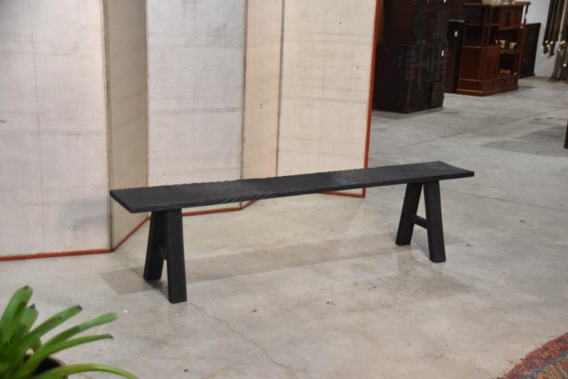 Filipino Wooden Wave Bench Width:1850mm - Image 2