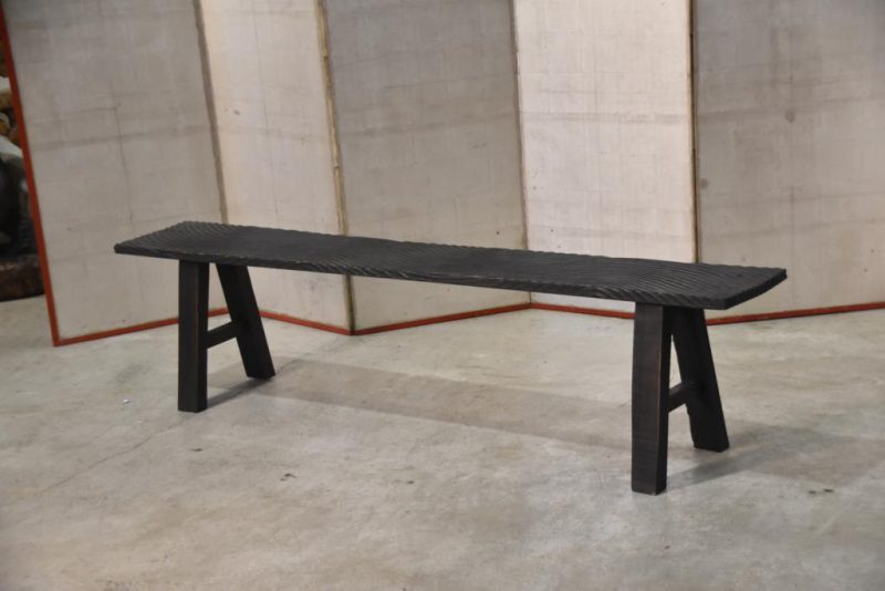 Filipino Wooden Wave Bench Width:1850mm - Image 7