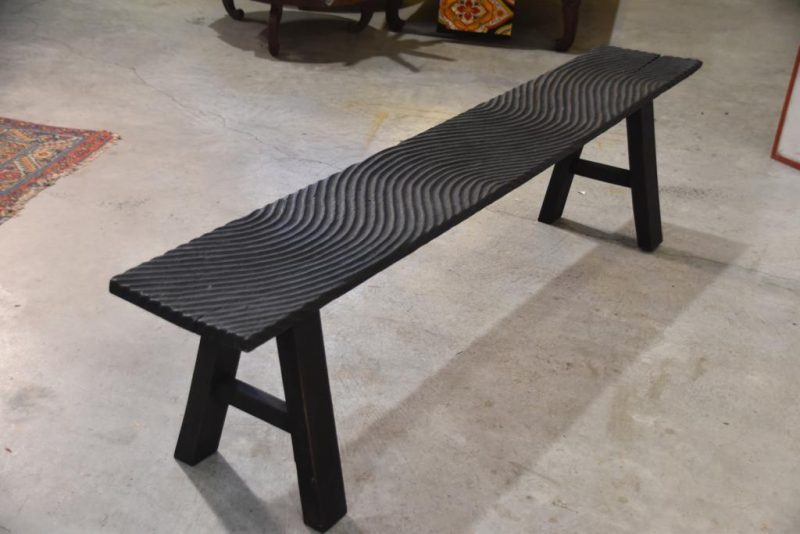 Filipino Wooden Wave Bench Width:1850mm