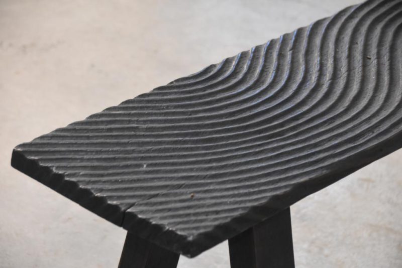 Filipino Wooden Wave Bench Width:1850mm - Image 4