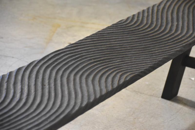 Filipino Wooden Wave Bench Width:1850mm - Image 3