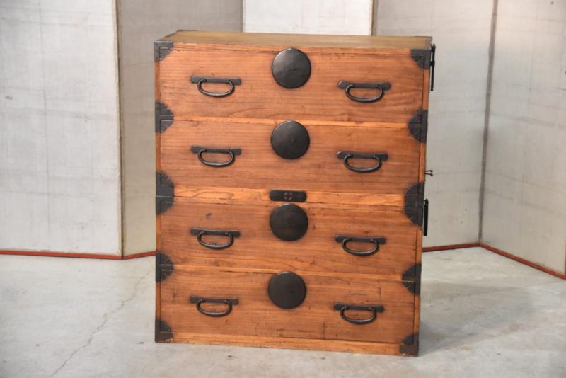 Japanese Meiji Period Clothing Chest on Chest Width:920mm - Image 2