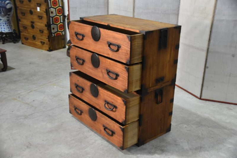 Japanese Meiji Period Clothing Chest on Chest Width:920mm - Image 9