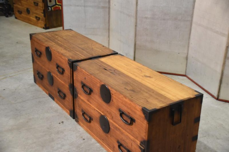 Japanese Meiji Period Clothing Chest on Chest Width:920mm - Image 3