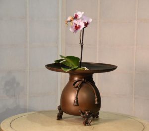 Japanese Bronze Usubata Vase