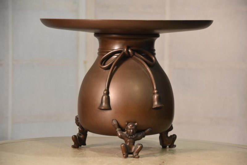 Japanese Bronze Usubata Vase - Image 7