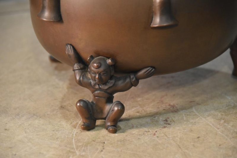 Japanese Bronze Usubata Vase - Image 6