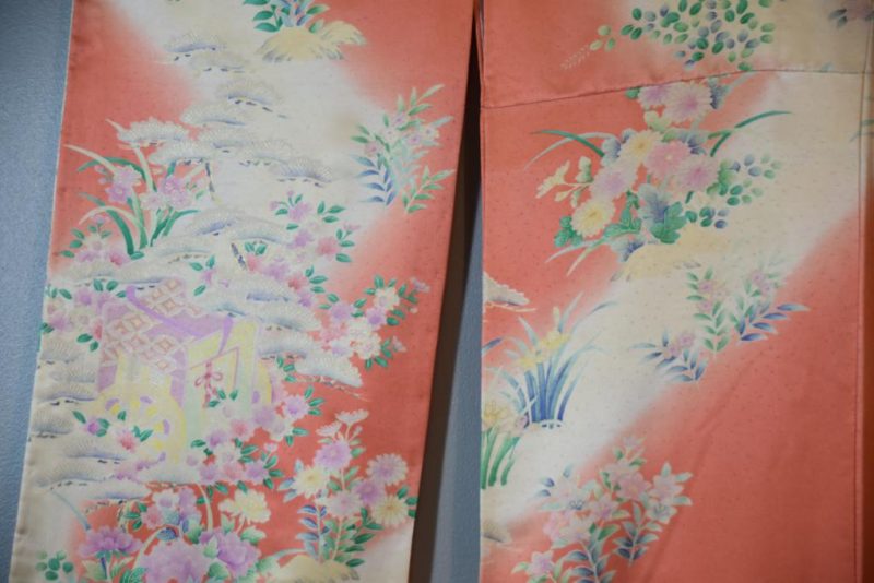 Japanese Silk Furisode Kimono - Image 10