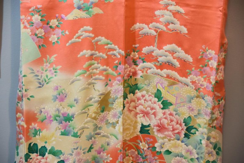 Japanese Silk Furisode Kimono - Image 8