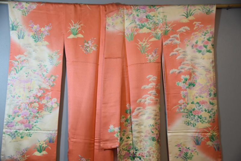 Japanese Silk Furisode Kimono - Image 5