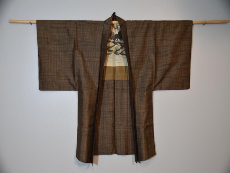 Man's Mt Fuji Silk Vintage Haori Jacket - Image 4