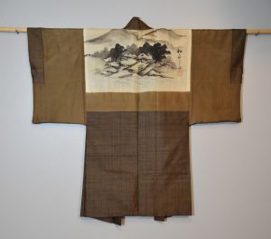 Man's Mt Fuji Silk Vintage Haori Jacket