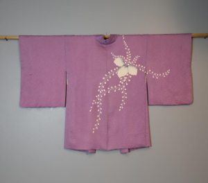 Vintage Mauve Silk Haori Jacket