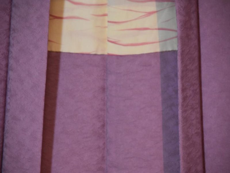 Vintage Mauve Silk Haori Jacket - Image 4