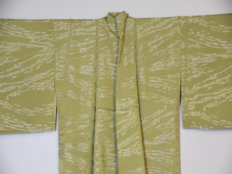 Jade Green Silk Kimono - Image 3