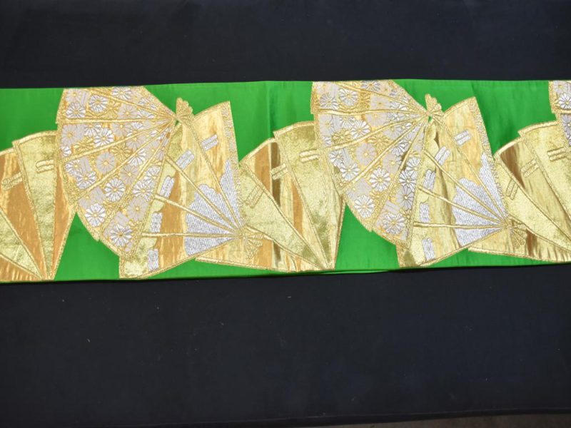 Japanese Silk Brocade Obi Sash - Image 6