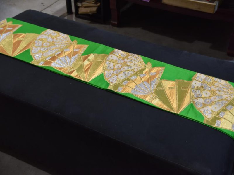 Japanese Silk Brocade Obi Sash - Image 5
