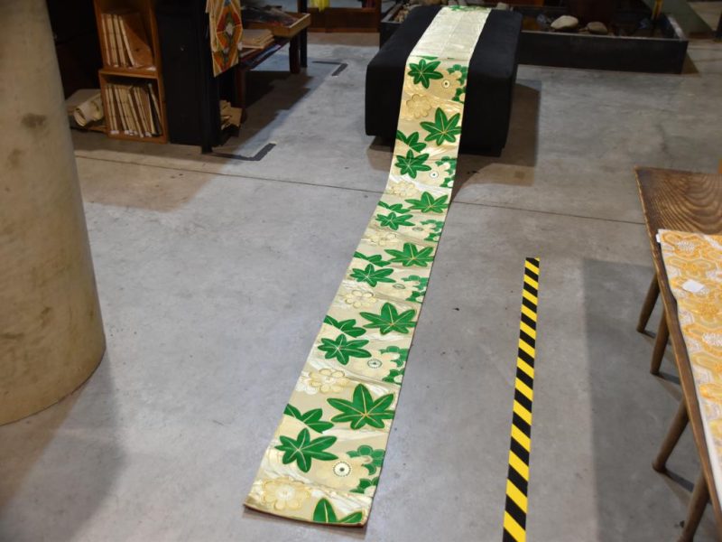 Japanese Silk Brocade Obi Sash - Image 5