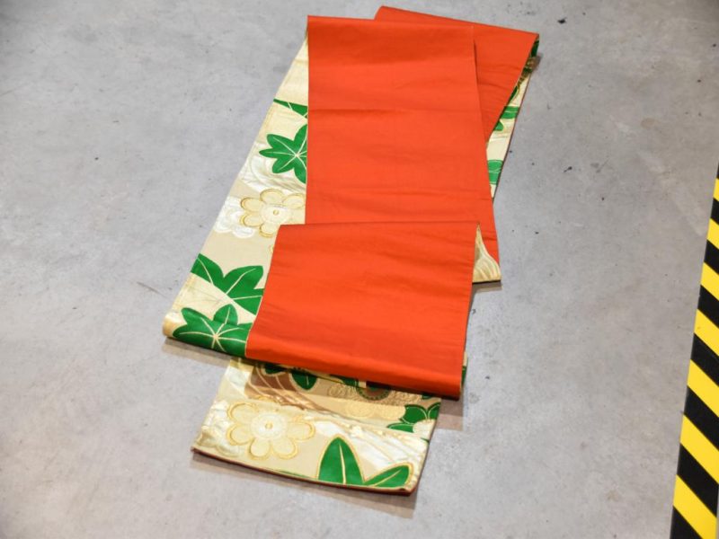 Japanese Silk Brocade Obi Sash - Image 3