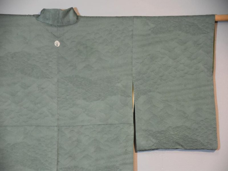 Jade Green Silk Kimono - Image 8