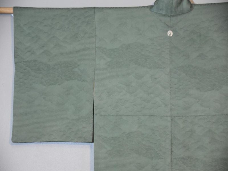 Jade Green Silk Kimono - Image 7