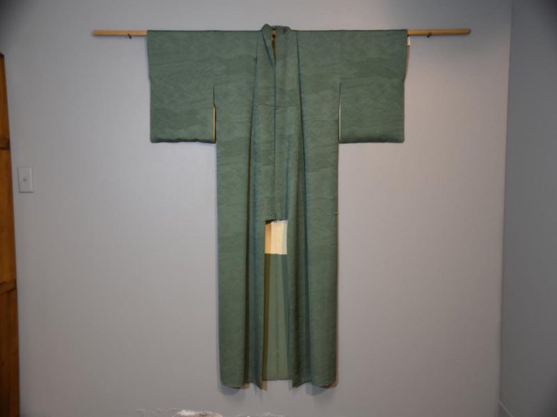 Jade Green Silk Kimono - Image 6