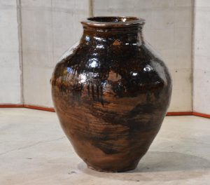 Antique Drip Glaze Tsubo Urn Height:670mm