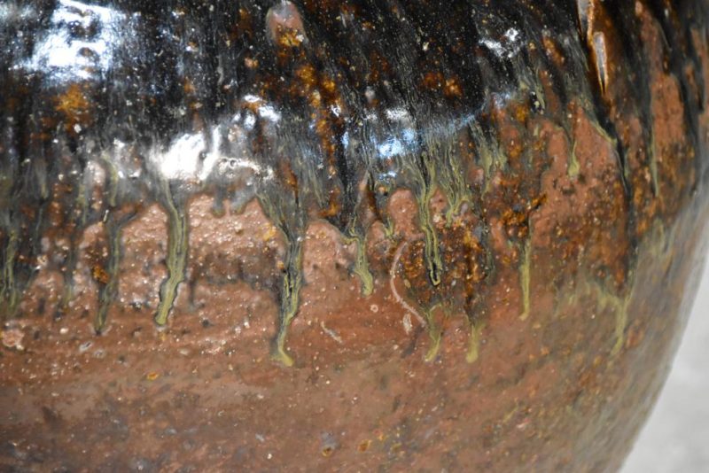 Antique Drip Glaze Tsubo Urn Height:670mm - Image 7
